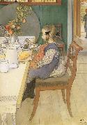 Carl Larsson A Late-Riser-s Miserable Breakfast china oil painting reproduction